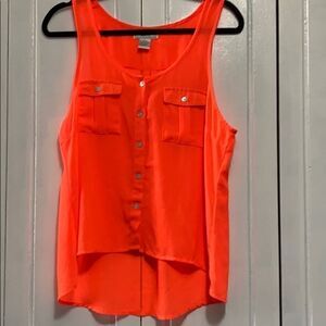 California Grown orange blouse size large